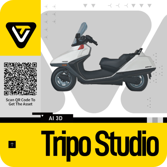 Tripo Studioの黄色と白の共有画像